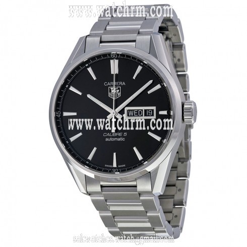 Tag Heuer Carrera Automatic Black Dial Stainless Steel Men's Watch WAR201ABA0723