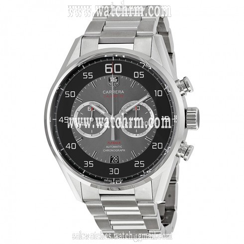 Tag Heuer Carrera Automatic Flyback Chronograph Silver Dial Stainless Steel Watch CAR2B10.BA0799