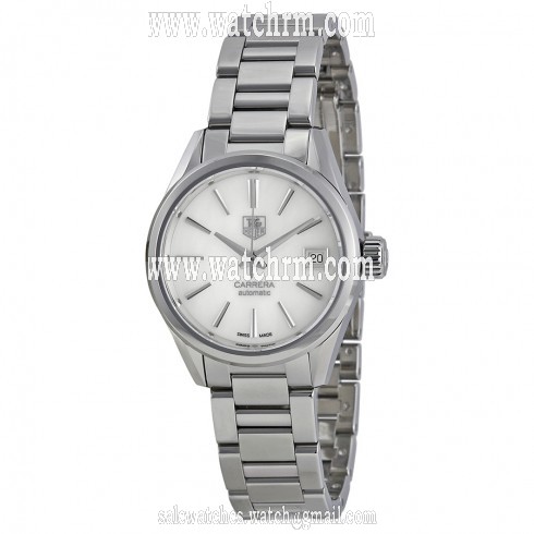 Tag Heuer Carrera Automatic Mother of Pearl Dial Stainless Steel Ladies Watch WAR2411BA0770