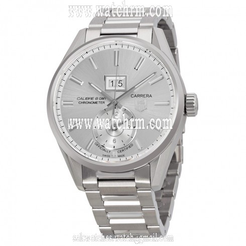 Tag Heuer Carrera Automatic Silver Dial Stainless Steel Men's Men's Watch WAR5011BA0723