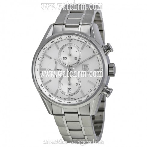 Tag Heuer Carrera Automatic Silver Dial Steel Men's Watch CAR2111.BA0724