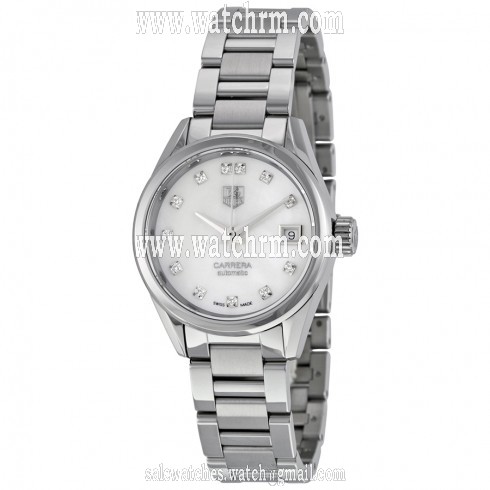 Tag Heuer Carrera Automatic White Dial Stainless Steel Ladies Watch WAR2414.BA0776
