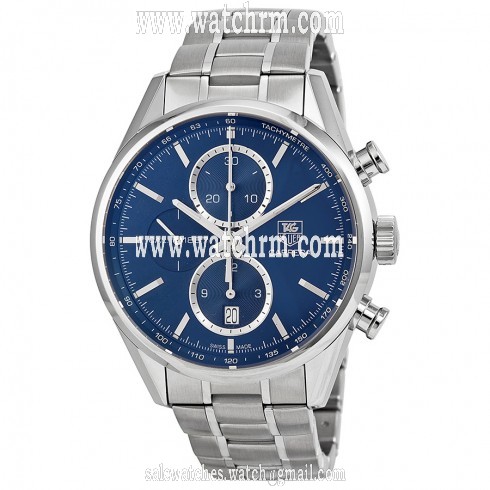 Tag Heuer Carrera Blue Dial Chronograph Stainless Steel Men's Watch CAR2115.BA0724