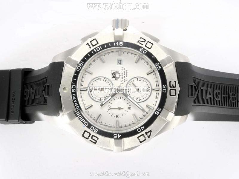 TAG Heuer Carrera CAF2011.FT8011 Stainless Steel Bezel White Dial Automatic Chronograph Watch