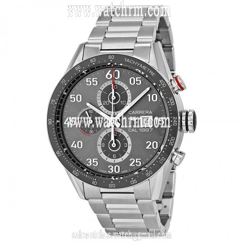 Tag Heuer Carrera Calibre 1887 Automatic Chronograph Grey Dial Stainless Steel Men's Watch CAR2A11BA0799