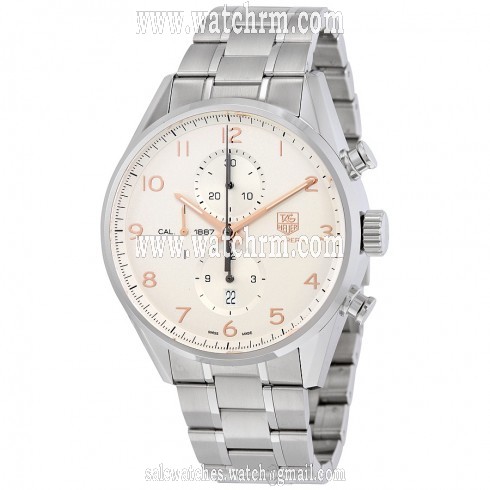 Tag Heuer Carrera Chronograph Automatic Silver Dial Men's Watch CAR2012.BA0796