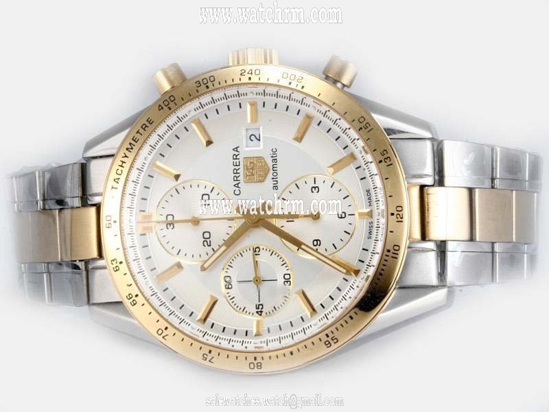 TAG Heuer Carrera CJF2111.BA0576 White Dial Automatic Round Watch