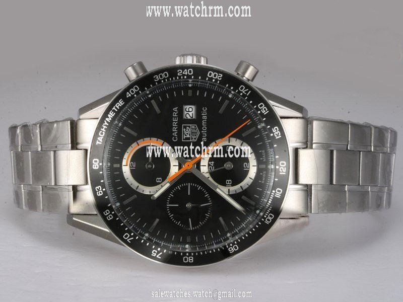 TAG Heuer Carrera CV2010.BA0786 Mens PVD Bezel Stainless Steel Case Watch