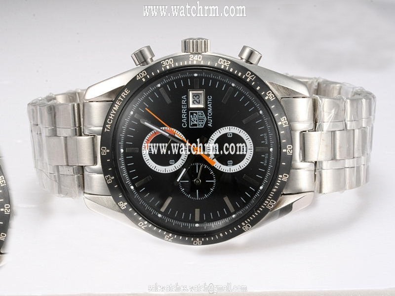 TAG Heuer Carrera CV2010.BA0786 Stainless Steel Case Mens PVD Bezel Watch