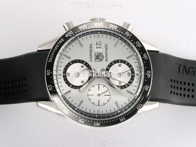 TAG Heuer Carrera CV2011.FC6205 Stainless Steel Case PVD Bezel Mens Watch