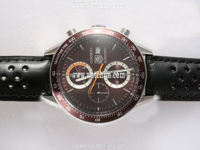 TAG Heuer Carrera CV2013.BA0786 Mens 41mm Black Ostrich Leather Strap Watch