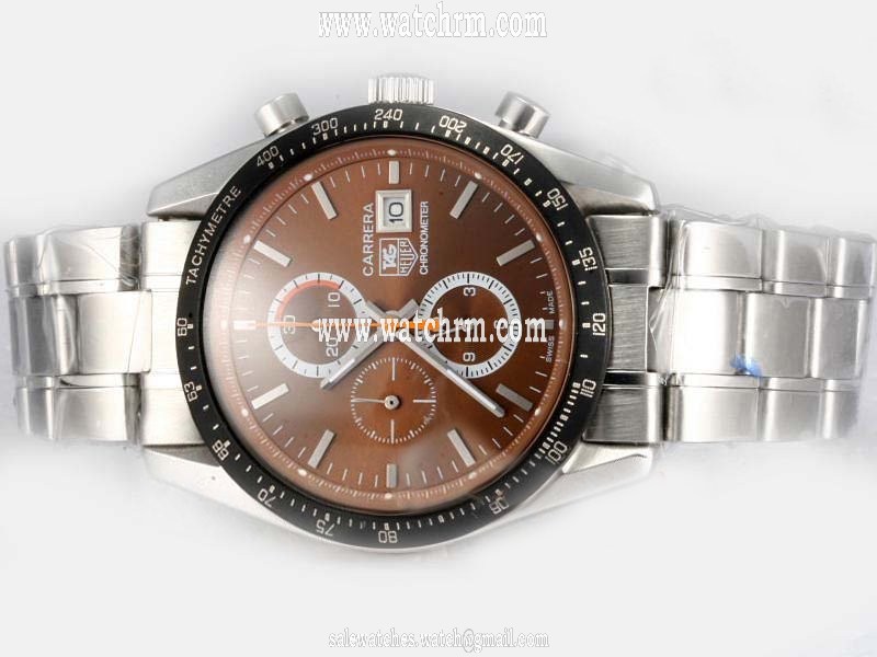 TAG Heuer Carrera CV2013.BA0786 PVD Bezel Quartz Chronograph Mens Watch