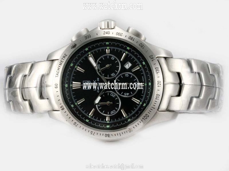 TAG Heuer Carrera CV2110.FC6180 Black Dial Automatic Chronograph Watch