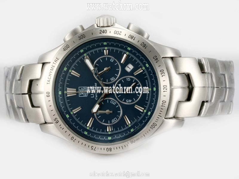 TAG Heuer Carrera CV2110.FC6180 Stainless Steel Bezel Silver Stainless Steel Strap Mens Watch