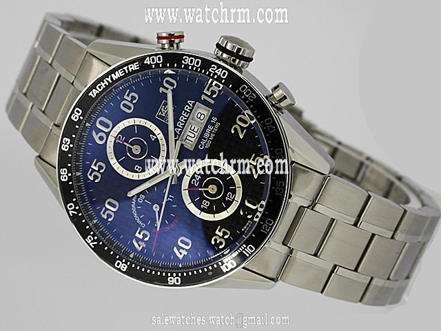 TAG Heuer Carrera CV2A10.BA0796 Silver Stainless Steel Strap Mens Round Watch