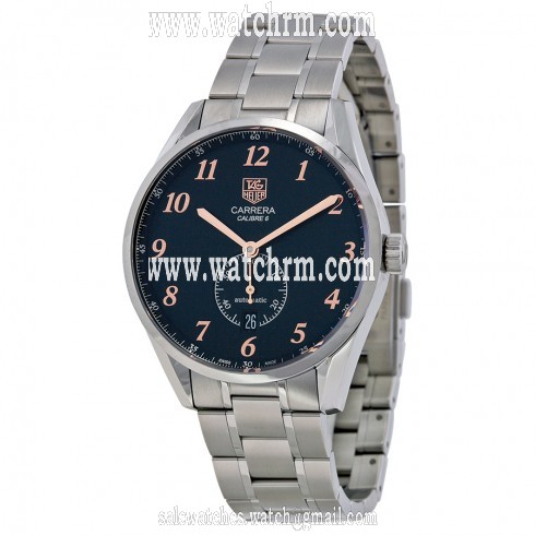Tag Heuer Carrera Heritage Black Dial Stainless Steel Men's Watch WAS2114BA0732