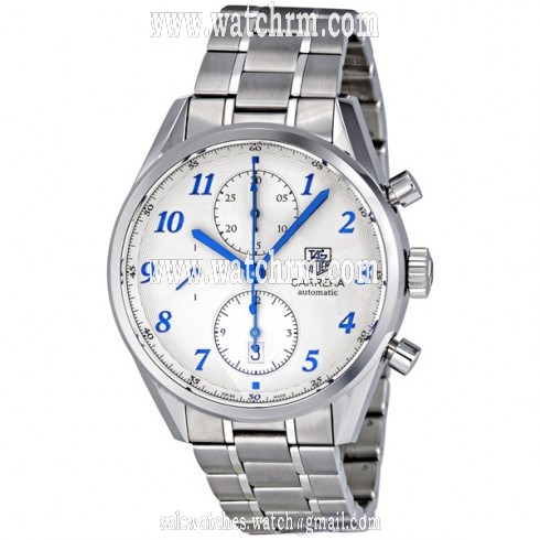 Tag Heuer Carrera Heritage Chronograph Silver Dial Automatic Men's Watch CAS2111.BA0730
