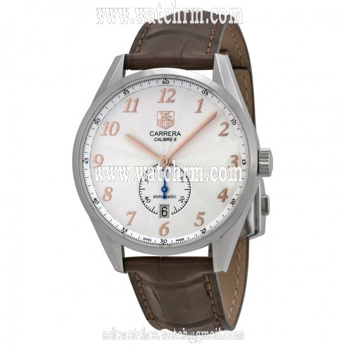 Tag Heuer Carrera Heritage Silver Dial Stainless Steel Men's Watch WAS2112FC6181