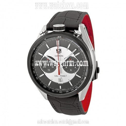 Tag Heuer Carrera Jack Heuer Edition Automatic Chronograph  Silver & Grey Dial Men's Watch CAR2C11FC6327