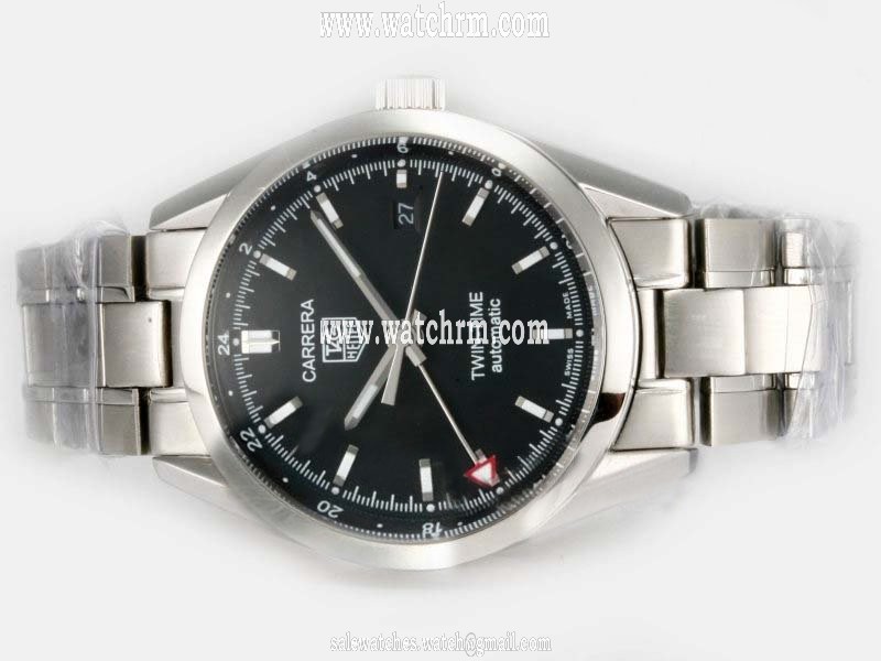 TAG Heuer Carrera WV2115.BA0787 Round Automatic Black Dial Watch