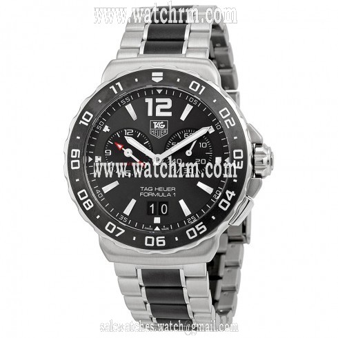 Tag Heuer Formula 1 Anthracite Dial Chronograph Steel and Ceramic Men's Watch WAU111C.BA0869