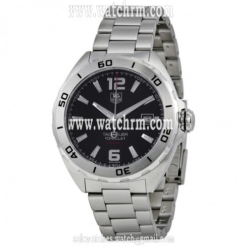 Tag Heuer Formula 1 Automatic Black Dial Stainless Steel Men's Watch WAZ2113BA0875