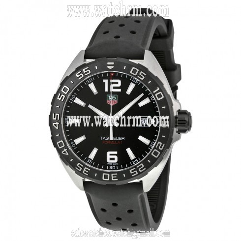 Tag Heuer Formula 1 Black Dial Black Rubber Men's Watch WAZ1110.FT8023