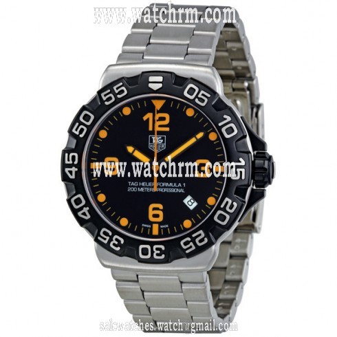 Tag Heuer Formula 1 Black Dial Stainless Steel Men's Watch WAH1116BA0858