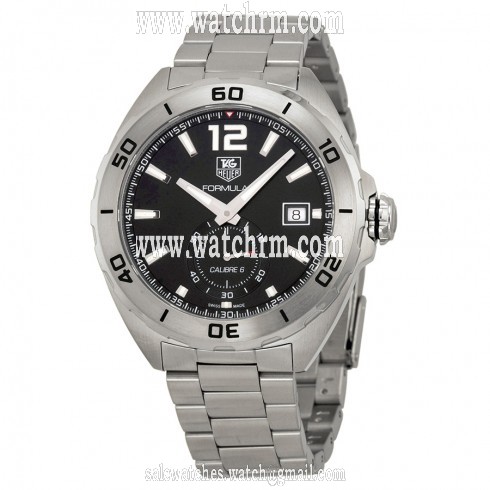 Tag Heuer Formula 1 Calibre 6 Automatic Black Dial Stainless Steel Men's Watch WAZ2110BA0875