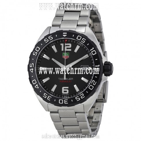 Tag Heuer Formula One Black Dial Stainless Steel Men's Watch WAZ1110BA0875