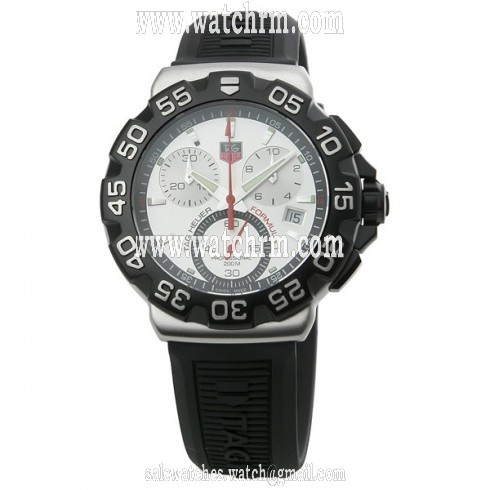 Tag Heuer Formula One Chronograph Steel Black Rubber Men's Watch CAH1111.BT0714
