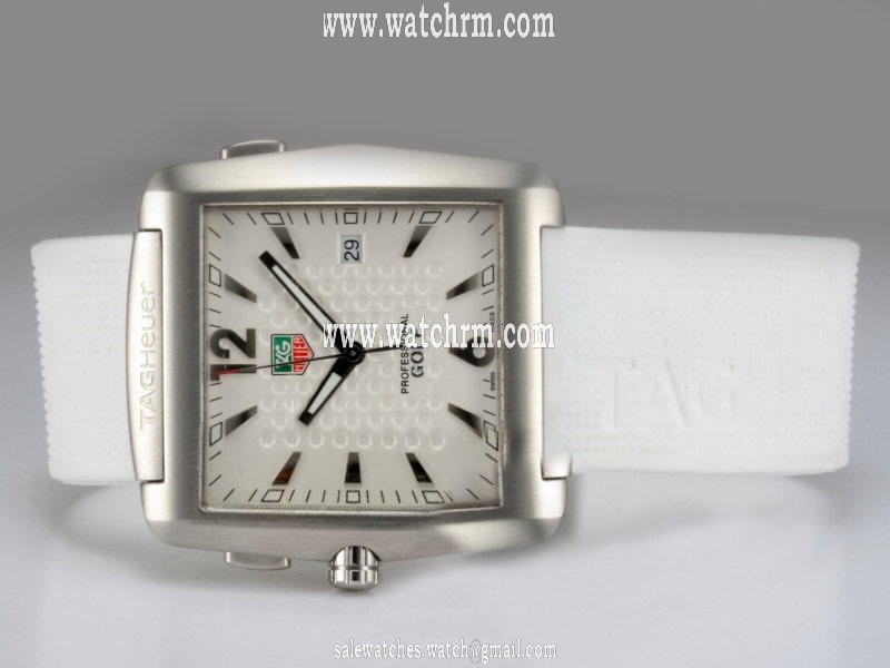 TAG Heuer Golf Watch WAE1112.FT6008 Quartz 37.5x36.7mm White Dial Watch