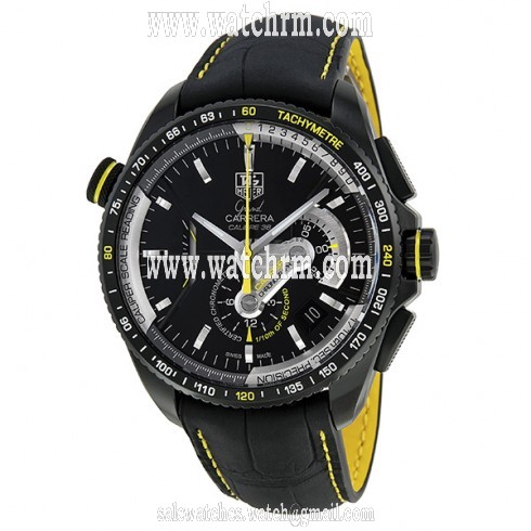 Tag Heuer Grand Carrera Automatic Chronograph Black Titanium Men's Watch CAV5186.FC6304