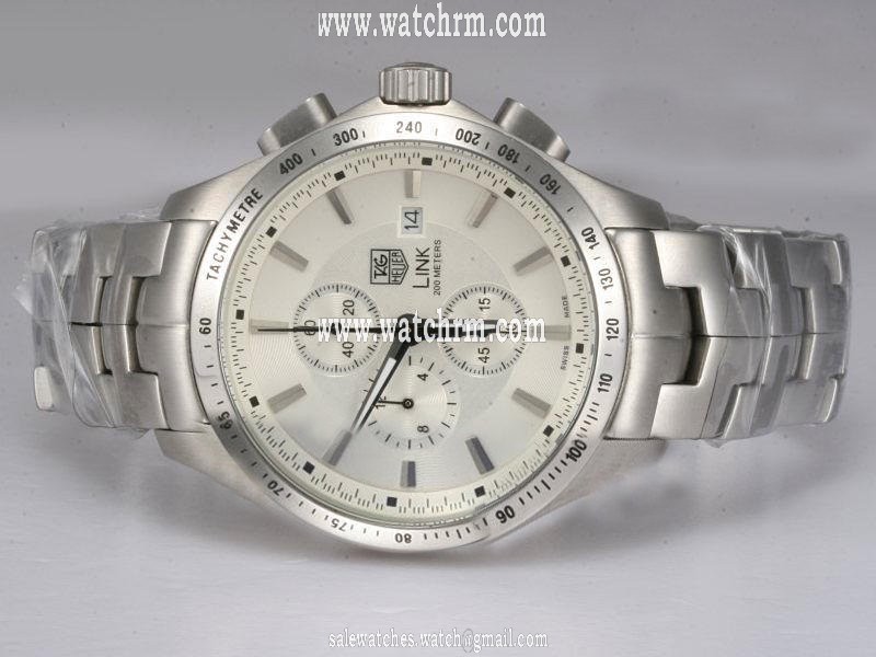 TAG Heuer Link CJF2111.BA0576 Stainless Steel Bezel Silver Stainless Steel Strap Watch