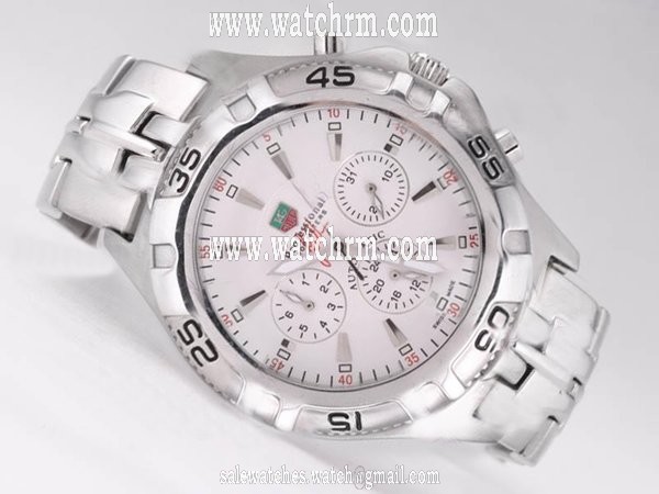 TAG Heuer Link CJF2111.BA0576 White Stainless Steel Strap Mens 41mm Watch