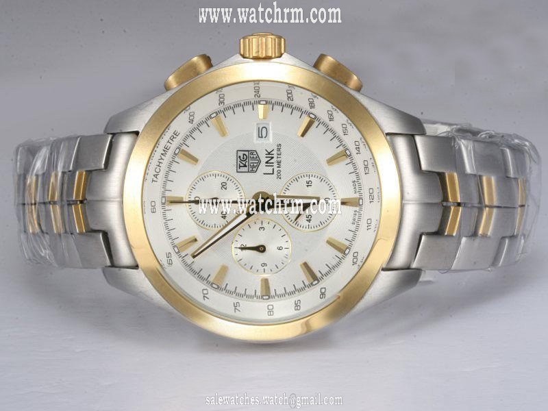TAG Heuer Link CJF2150.BB0595 Quartz Chronograph Mens 42mm Watch