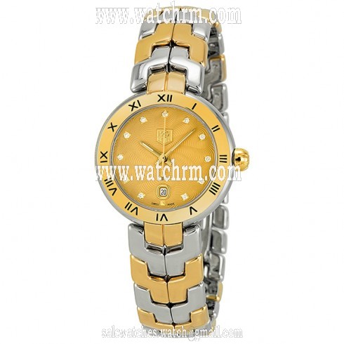 Tag Heuer Link Diamond Champagne Dial & Yellow Gold Ladies Watch WAT1451.BB0955