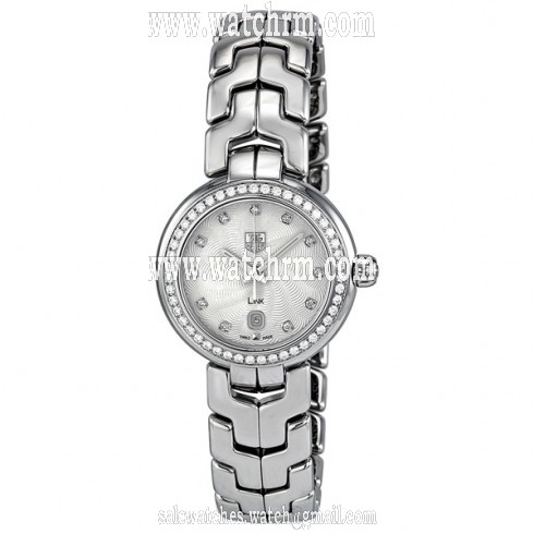 Tag Heuer Link Diamond Silver Guilloche Steel Ladies Watch WAT1414.BA0954