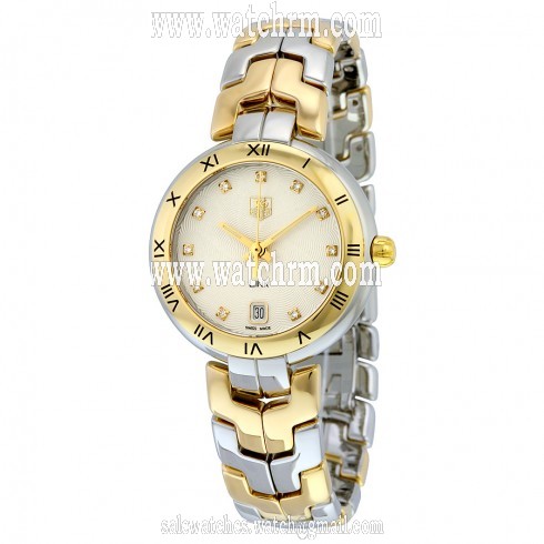 Tag Heuer Link Silver Dial Steel and Gold Bracelet Ladies Watch WAT1352.BB0962