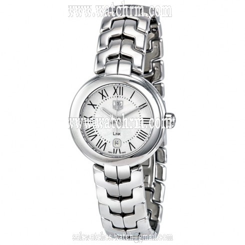 Tag Heuer Link Silver Guilloche Dial Stainless Steel Ladies Watch WAT1416.BA0954