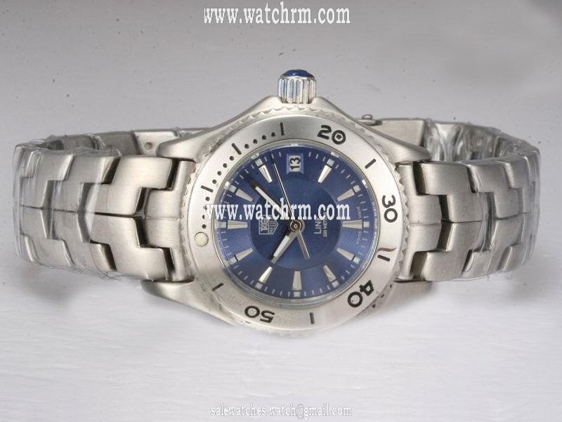 TAG Heuer Link WJ1112.BA0570 Purple Dial Silver Stainless Steel Strap Watch