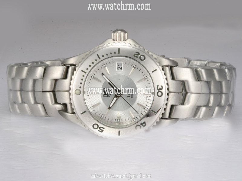 TAG Heuer Link WJ1112.BA0570 Womens Round Silver Stainless Steel Strap Watch