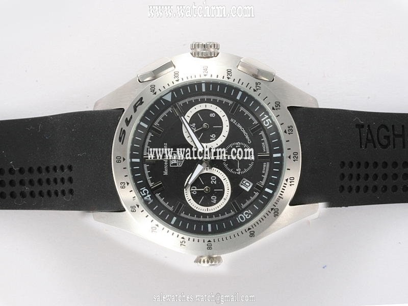 TAG Heuer Mercedes Benz SLR CAG2110.FC6209 Black Dial Black Rubber Strap 43mm Watch