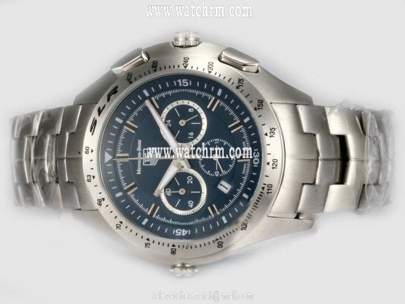 TAG Heuer Mercedes Benz SLR CAG2110.FC6209 Silver Stainless Steel Strap 45.1mm Blue Dial Watch