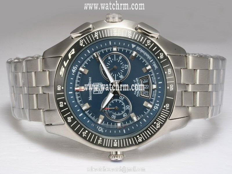 TAG Heuer Mercedes Benz SLR CAG2111.BA0253 PVD Bezel Silver Stainless Steel Strap Watch