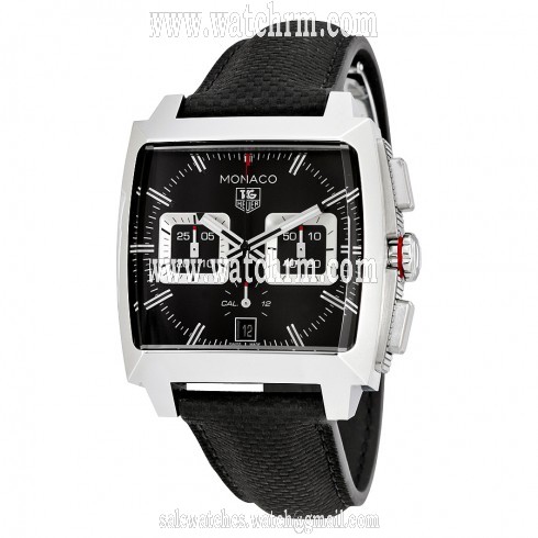 Tag Heuer Monaco Black Opalin Dial Automatic Men's Chronograph Watch CAL2113.FC6536