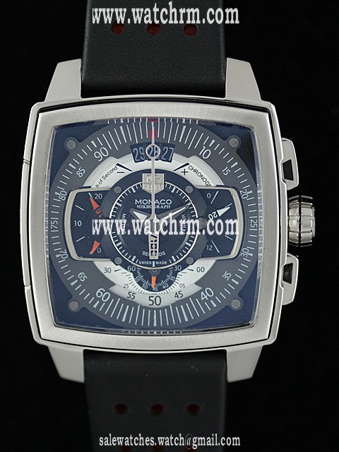 TAG Heuer Monaco CAW2100 Quartz Chronograph Multicolor Dial Stainless Steel Bezel Watch