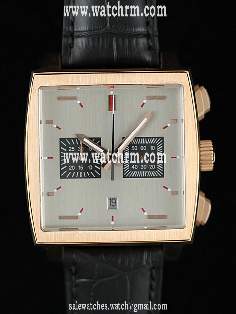 TAG Heuer Monaco CAw2111 Mens 39mm Quartz Chronograph Watch