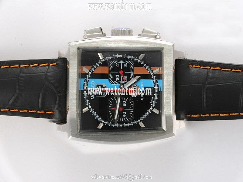 TAG Heuer Monaco Cw211A.fC6228 Multicolor Dial 40x40mm Quartz Chronograph Watch