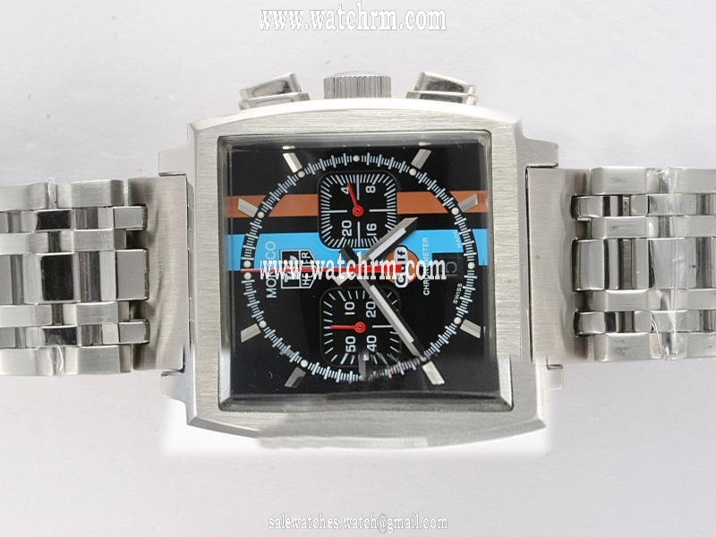 TAG Heuer Monaco Cw211A.fC6228 Rectangle Mens Quartz Chronograph Watch